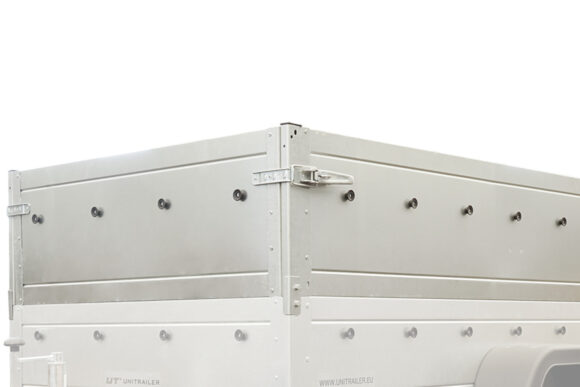 REMORQUE NEUVE 200X125 AVEC BÂCHE PLATE, REHAUSSES DE RIDELLES ET ROUE JOCKEY – GARDEN TRAILER 201 KIPP – Image 3