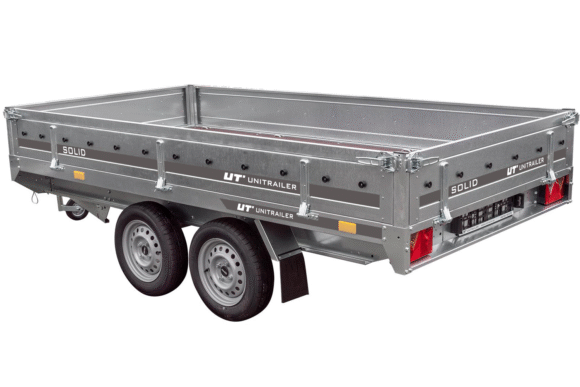 Remorque 2 essieux 304×153 UNITRAILER SOLID 300/2 PTAC 750 kg