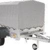 Remorque automobile Garden Trailer 200 KIPP 200 x 106 cm avec bâche haute