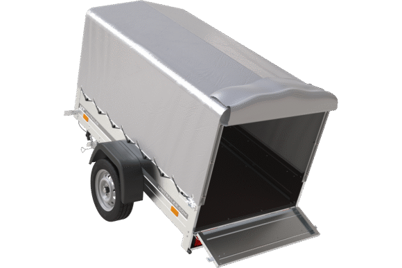 Remorque automobile Garden Trailer 200 KIPP 200 x 106 cm avec bâche haute – Image 3