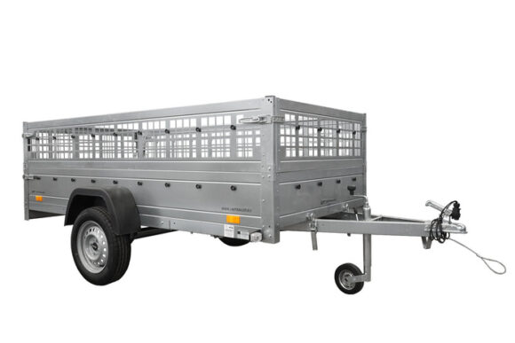 REMORQUE GARDEN TRAILER 264 KIPP (NEW) AVEC REHAUSSES GRILLAGÉES ET ROUE JOCKEYI