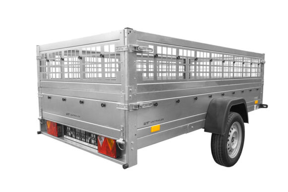 REMORQUE GARDEN TRAILER 264 KIPP (NEW) AVEC REHAUSSES GRILLAGÉES ET ROUE JOCKEYI – Image 2