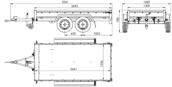 REMORQUE À DEUX ESSIEUX GARDEN TRAILER 264/2 KIPP – Image 3