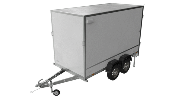 REMORQUE BOX À DEUX ESSIEUX 300 X 148 UNITRAILER PACK 3015/2 PTAC 750 KG – Image 2