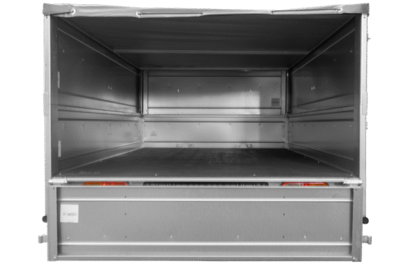REMORQUE NEUVE 200X125 AVEC BÂCHE PLATE, REHAUSSES DE RIDELLES ET ROUE JOCKEY – GARDEN TRAILER 201 KIPP – Image 2