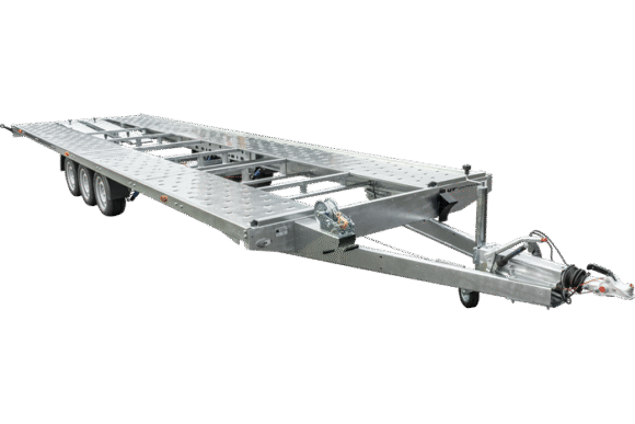 REMORQUE PORTE VOITURE À TROIS ESSIEUX 800X230 UNIPLAT 800/3 S 3500 KG