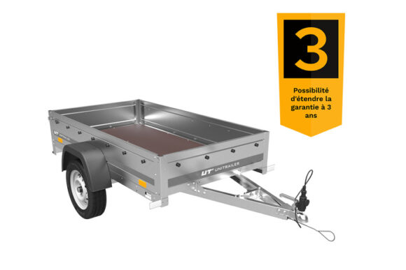 REMORQUE VOITURE GARDEN TRAILER 200 FD AVEC TIMON FIXE – Image 3